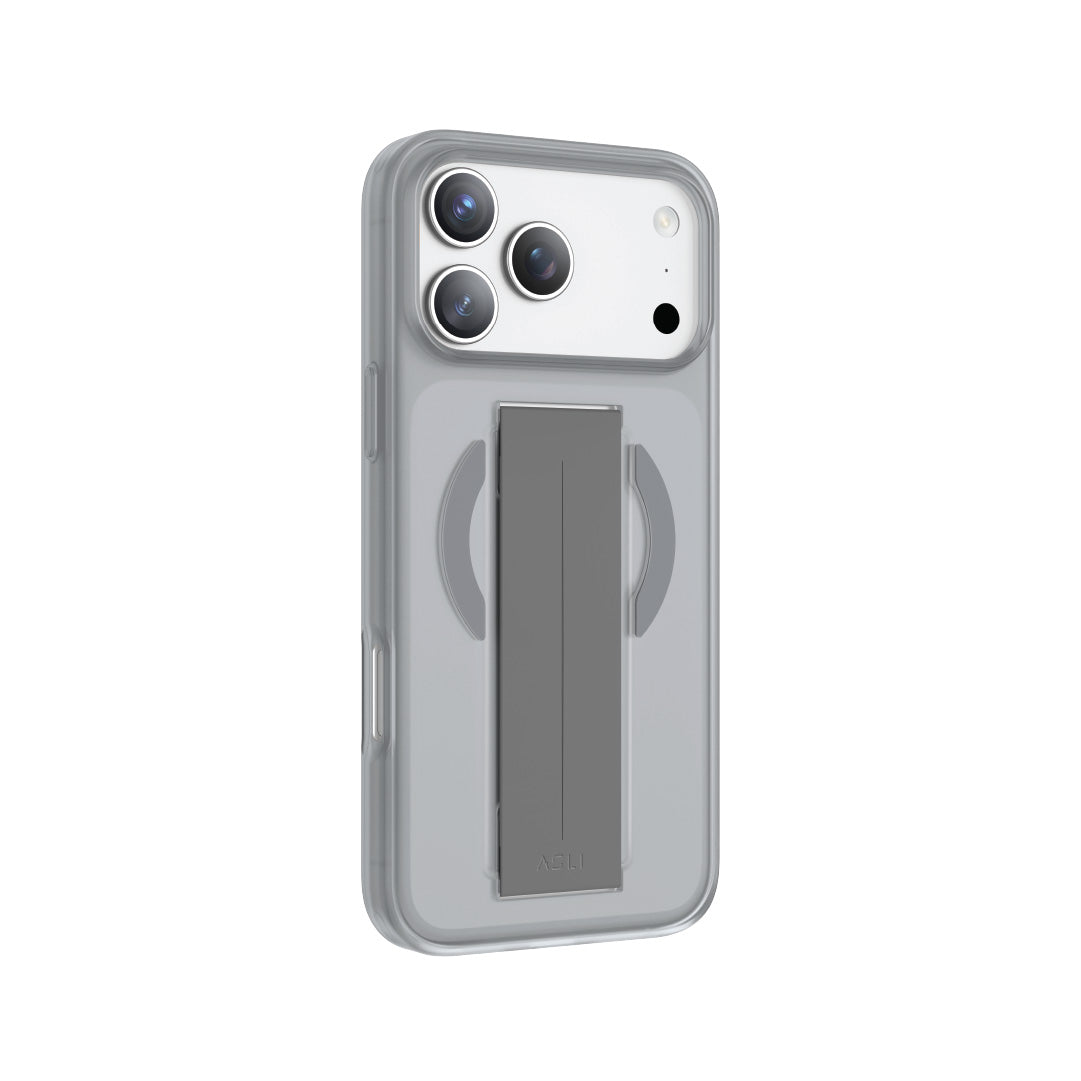 Asli Global MagTrox Grip Pro Liquid Silicone Soft Grip MagSafe Case for iPhone 17 Pro Max | Natural Titanium