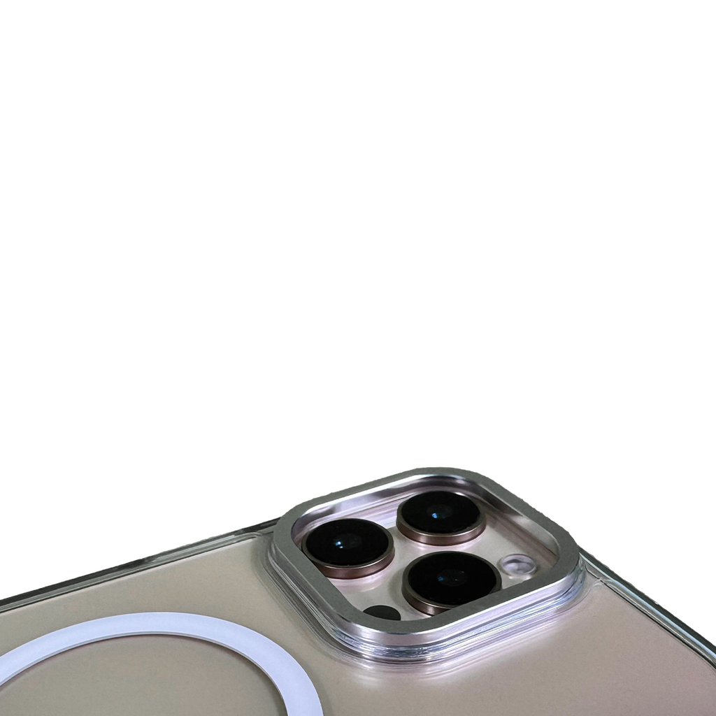 LZEL iPhone 16 Pro Max Armor Case Clear | White