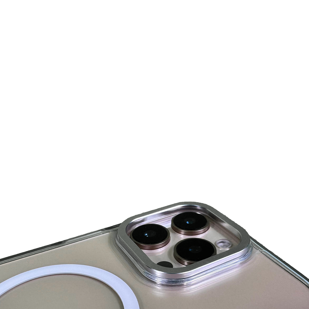 LZEL iPhone 16 Pro Max Armor Case Clear | White