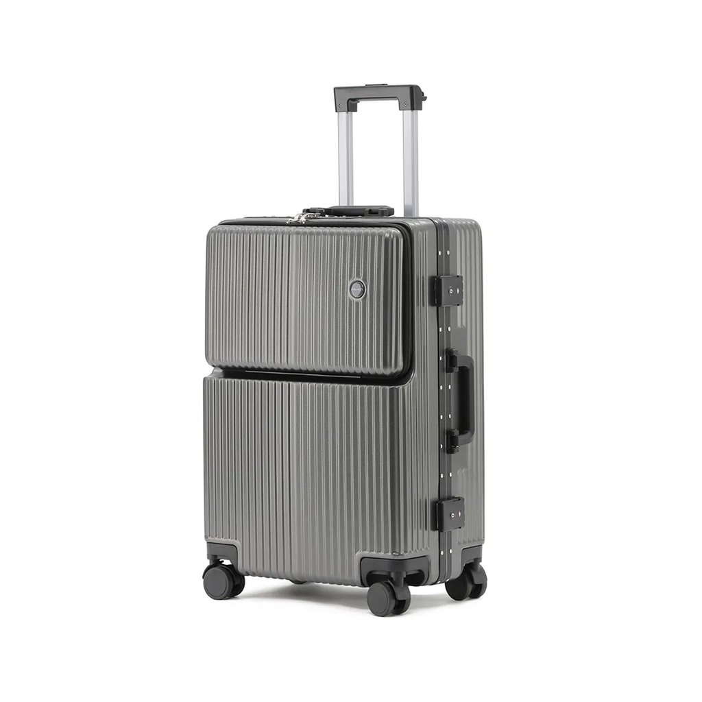 90 Percent 4 Wheels Abs Aluminum Frame 20 Inch Suitcase | Dark Gray