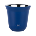 LZEL Large Double Wall Insulated Stainless Steel Espresso Cup 160 ml â Reusable & Dishwasher Safe Mugs | Blue