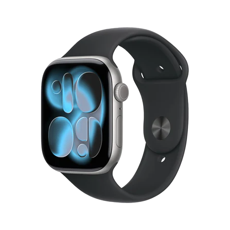 Apple Watch Series 11 GPS 42mm, Space Grey Aluminum Case with Black Sport Band â€“ S/M