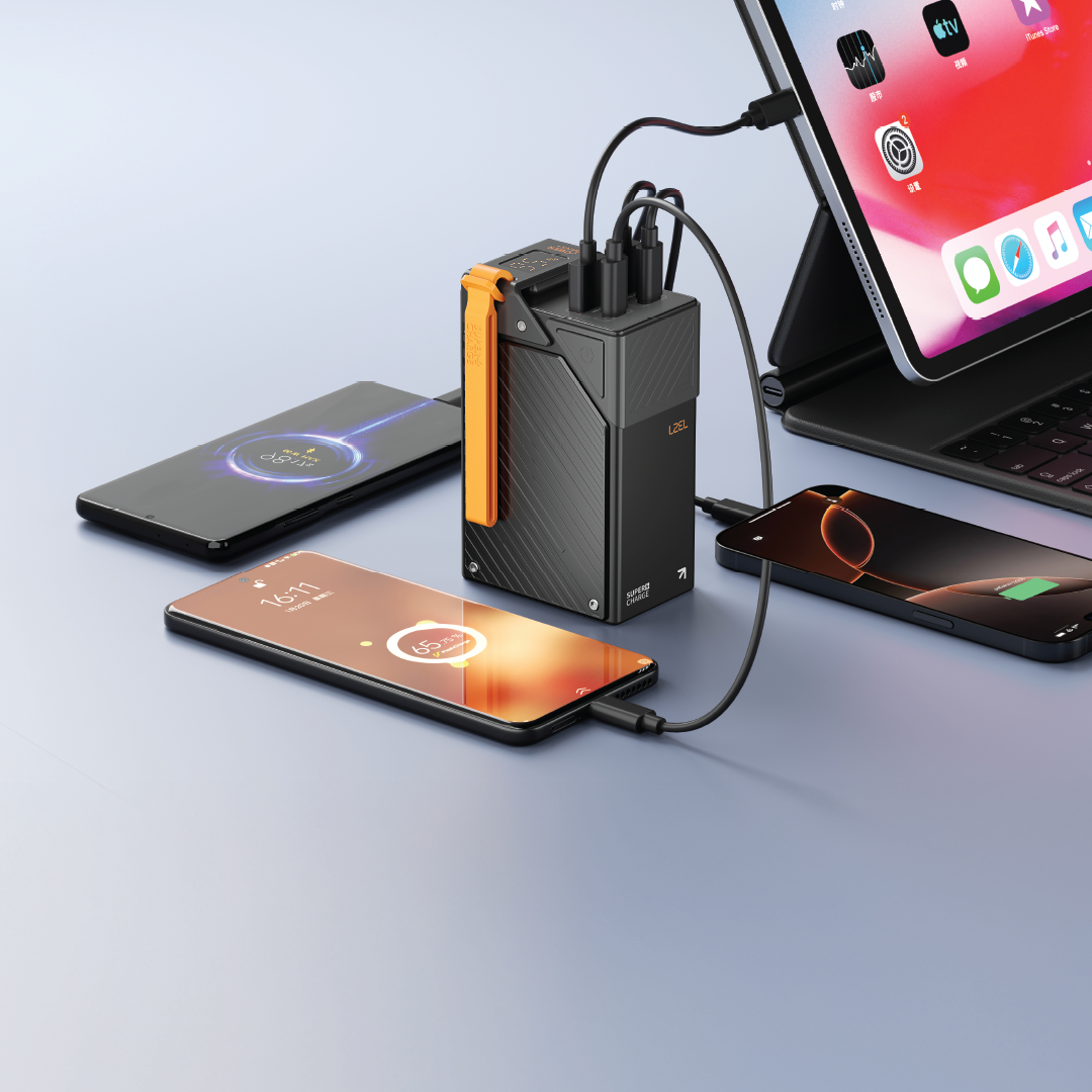 LZEL ZenoFlex UltraCore 30 30000mAh PD Fast Charging Power Bank â€“ 65W Output / 65W Input | Black