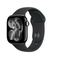Apple Watch Series 11 GPS + Cellular 42mm Jet Black Aluminium Case With Black Sport Band - S/M