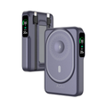 Asli Global Magcrest Hub 6-in-1 Magnetic 10000mAh PD Wireless Power Bank | Purple