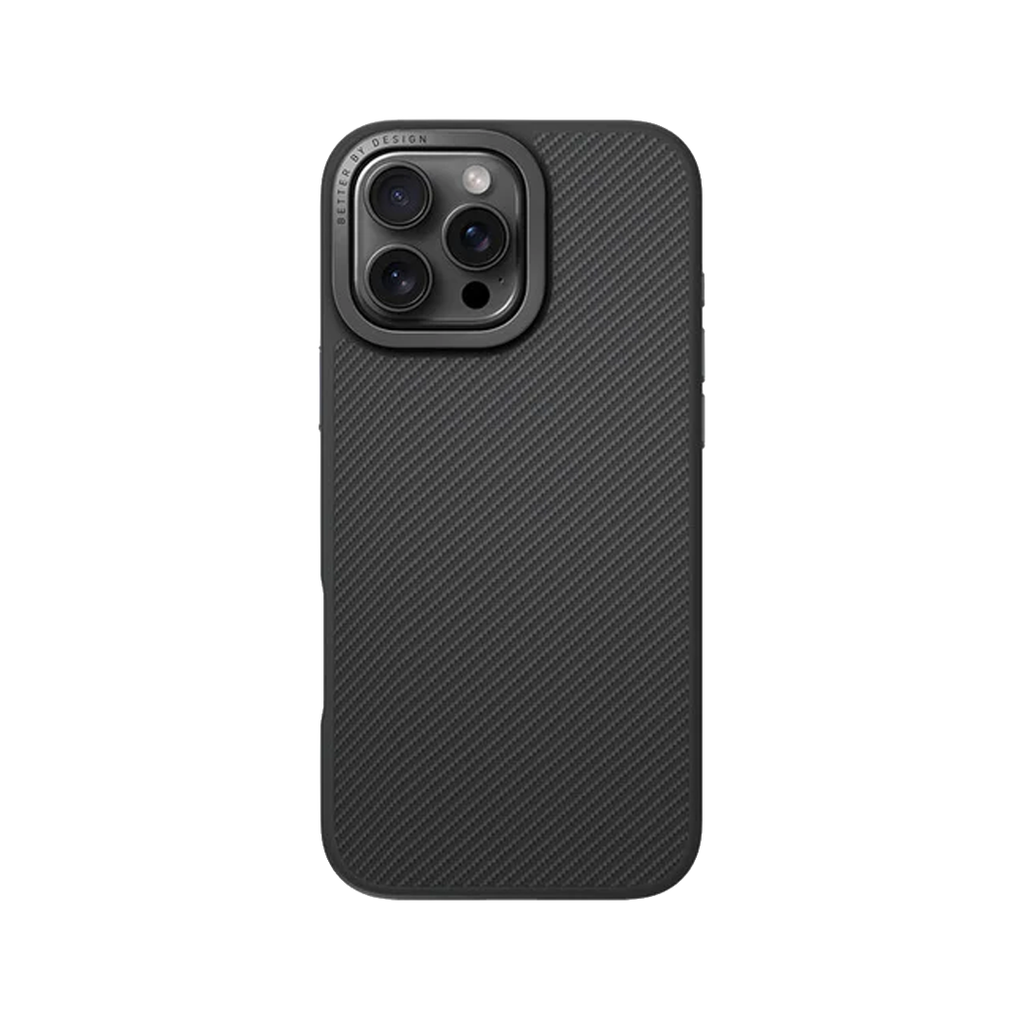 Uniq iPhone 16 Pro Max Hybrid Keva Max MagSafe Case With Camera Stand Carbon | Black