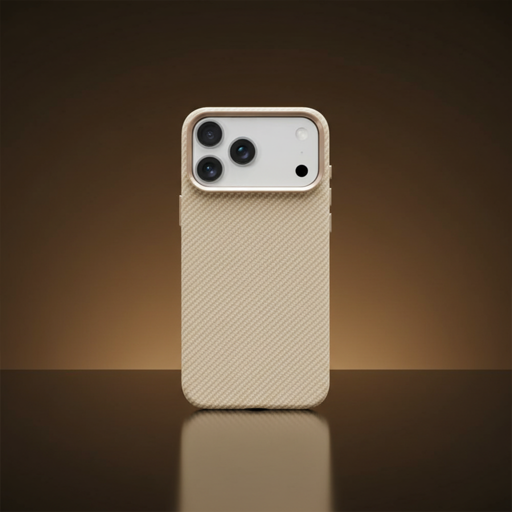LZEL Magcarbon 3Dgrip Case For Iphone 17 Pro Max | Beige