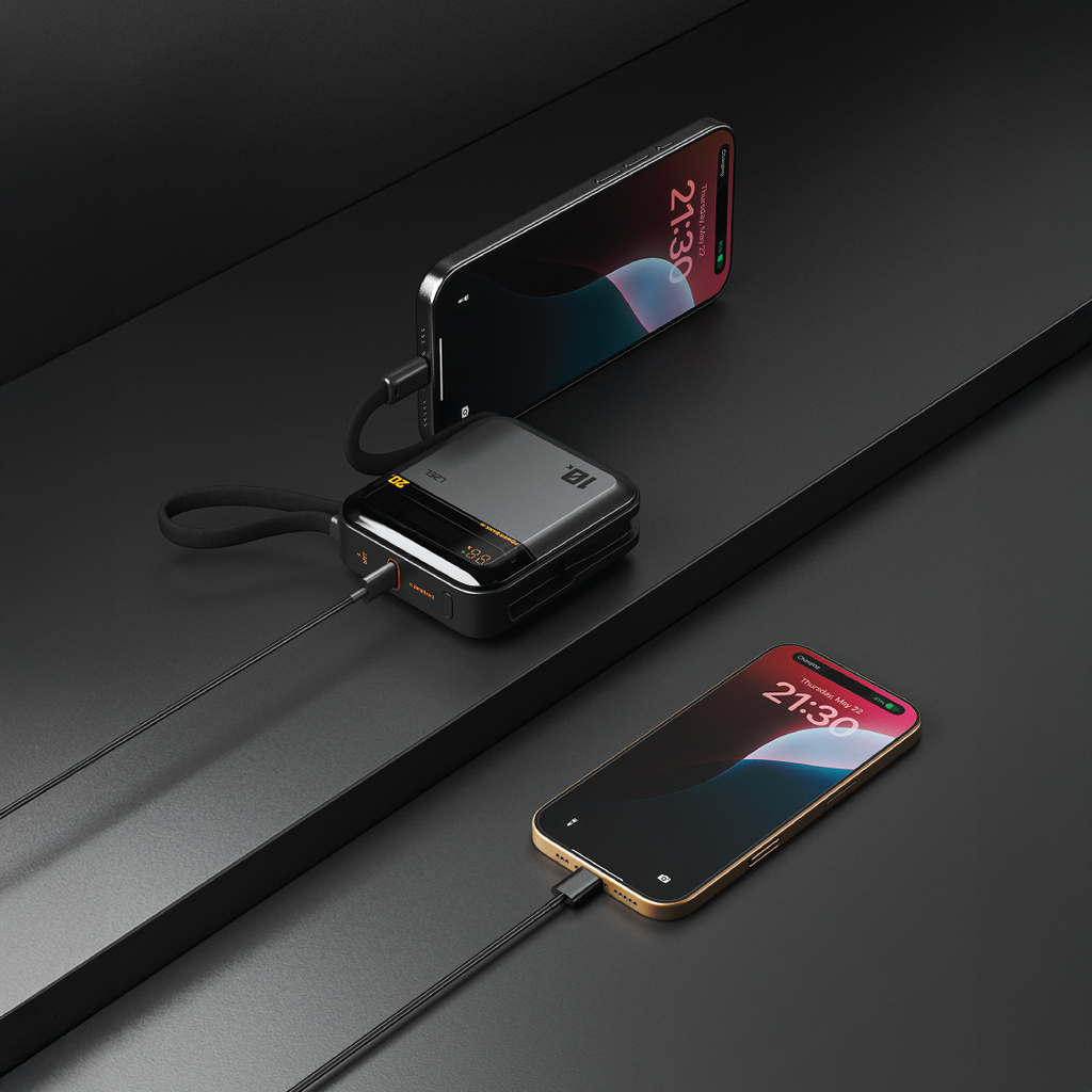 LZEL ZenoFlex Charge+ Mini 10000mAh PD Power Bank â€“ 20W Output / 18W Input | Gray