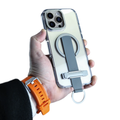 Lzel iPhone 15 Pro Max Primemag Grip Anti-drop Case With Metal Ring And Silicone Band