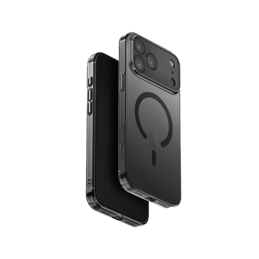 Uniq Hybrid AirSuit MagSafe Case for iPhone 17 Pro Max | Glossy Smoke