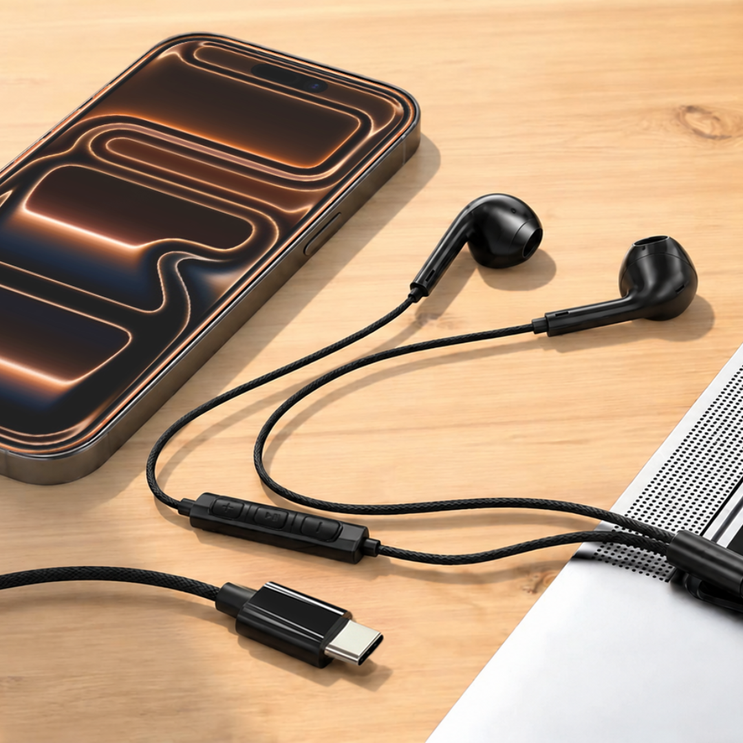 aslitec Soundpod Elite Premium Wired Dual Sound USB-C Earphones