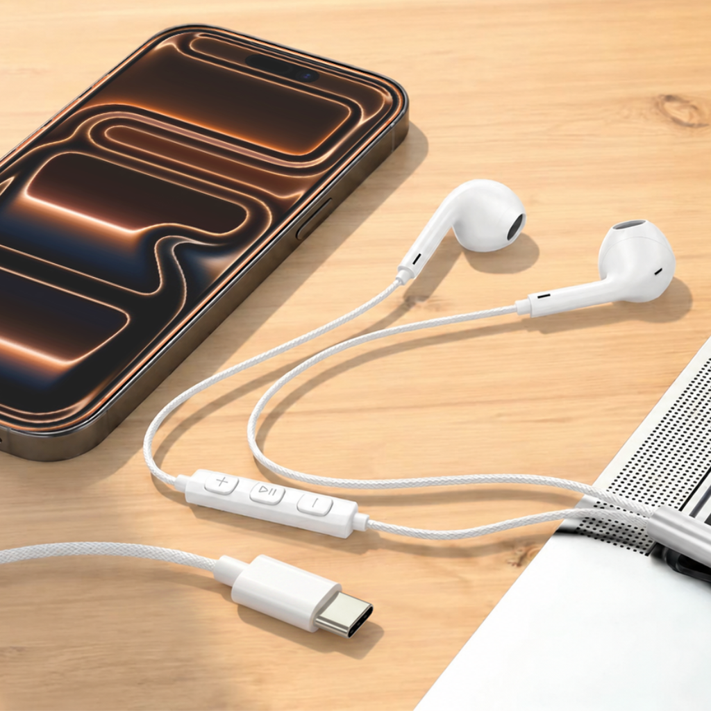 aslitec Soundpod Elite Premium Wired Dual Sound USB-C Earphones