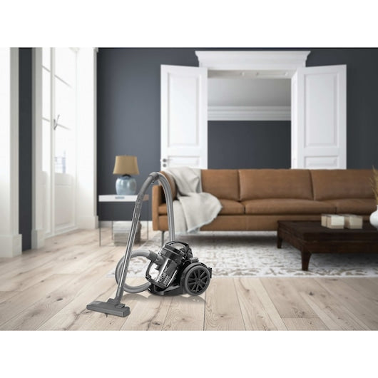 Black & Decker 1400W Bagless Multicyclonic Canister Vacuum Cleaner | Black
