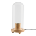 Momax Wooden Lamp Stand with Glass Cover Dome