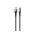 90 Percent USB-A to Micro Nylon Braided Fast Charging Data Cable 1M | Black