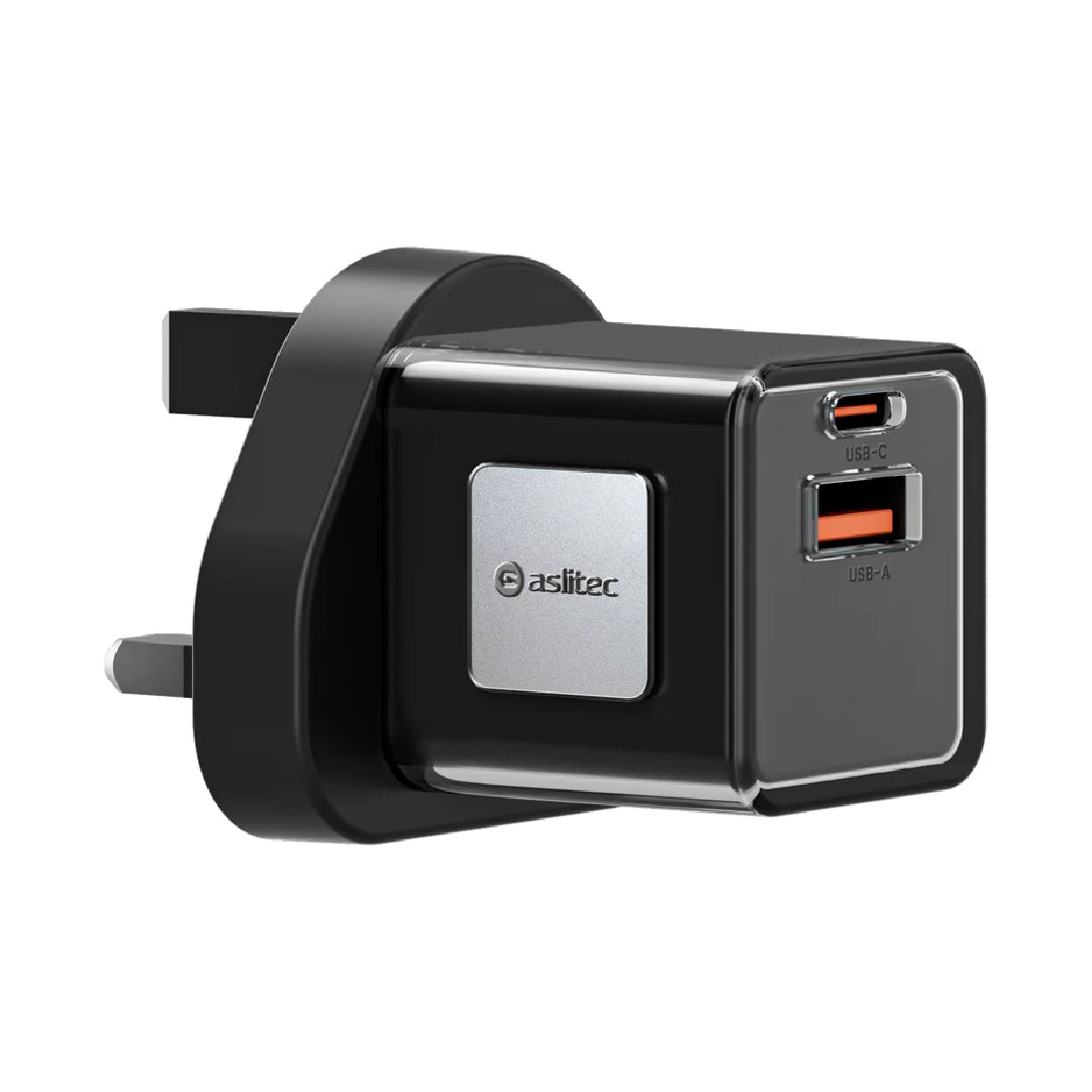 aslitec VoltiqueGaN 35W â€“ Premium GaN Charger, Dual USB-A + USB-C Ports