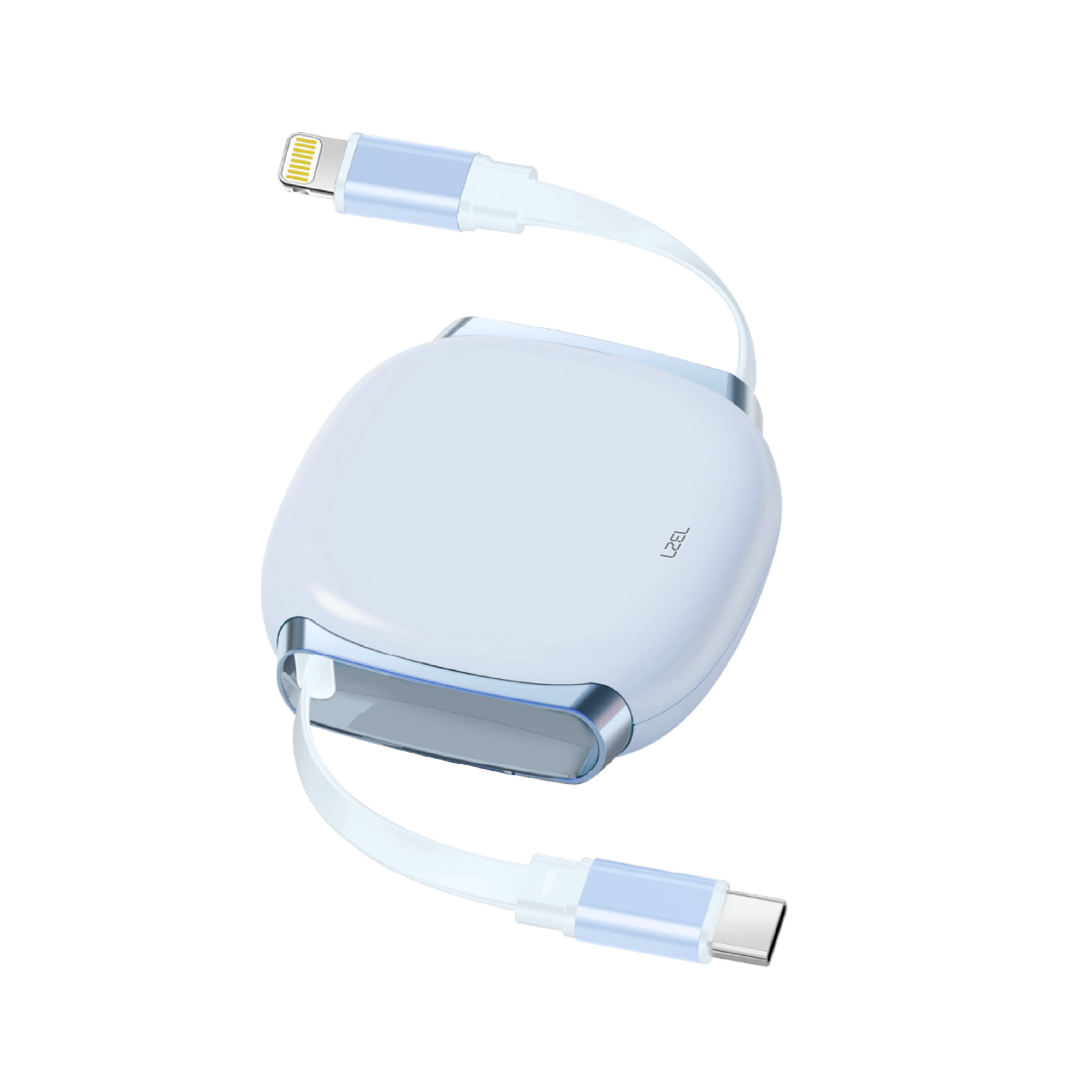 LZEL Fluxlink L Usb-C & Lightning 27W Fast Charging Cable With Data Transfer | Blue