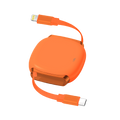 LZEL Fluxlink L Usb-C & Lightning 27W Fast Charging Cable With Data Transfer | Orange