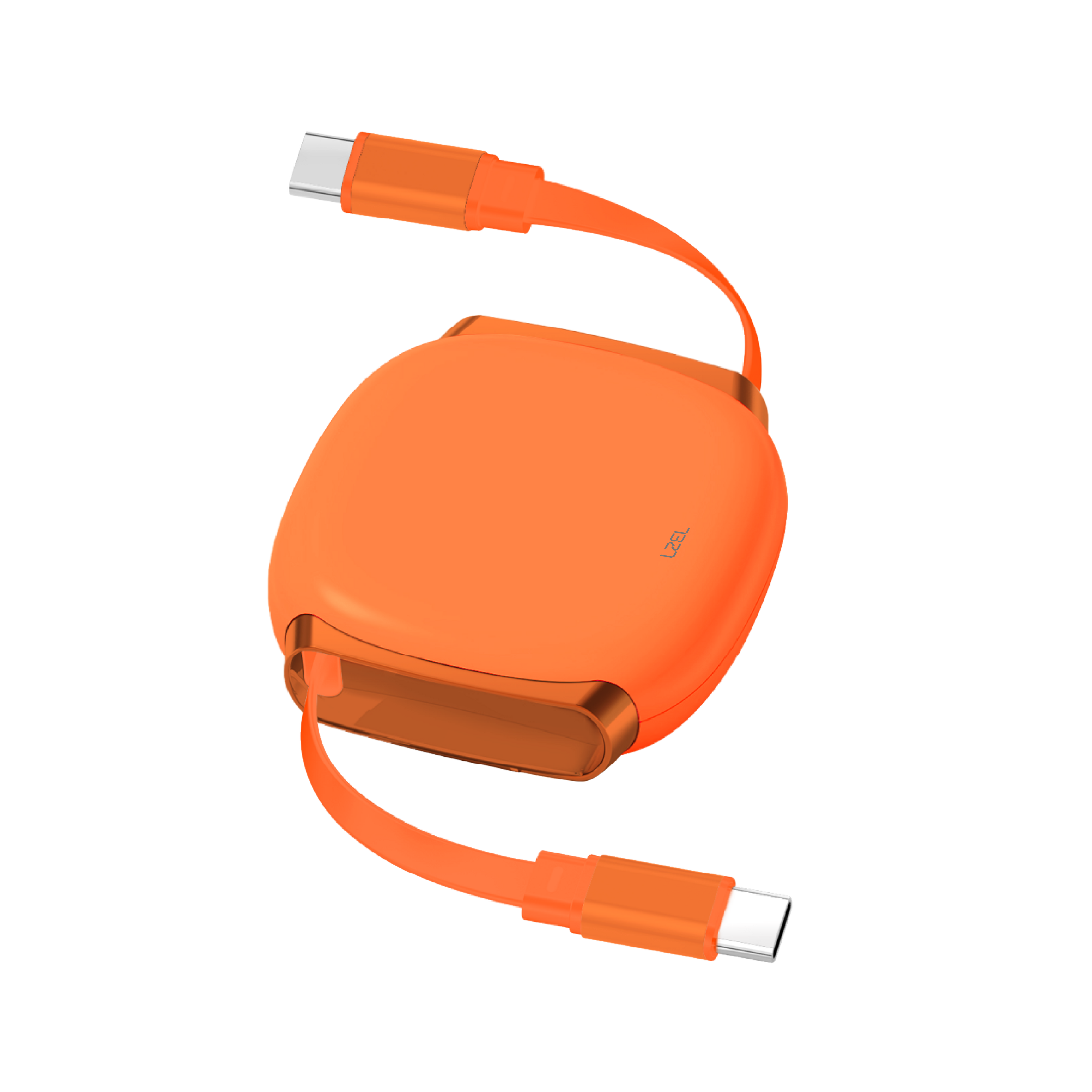LZEL Fluxlink 100 Usb-C 100W Fast Charging Cable With Data Transfer | Orange