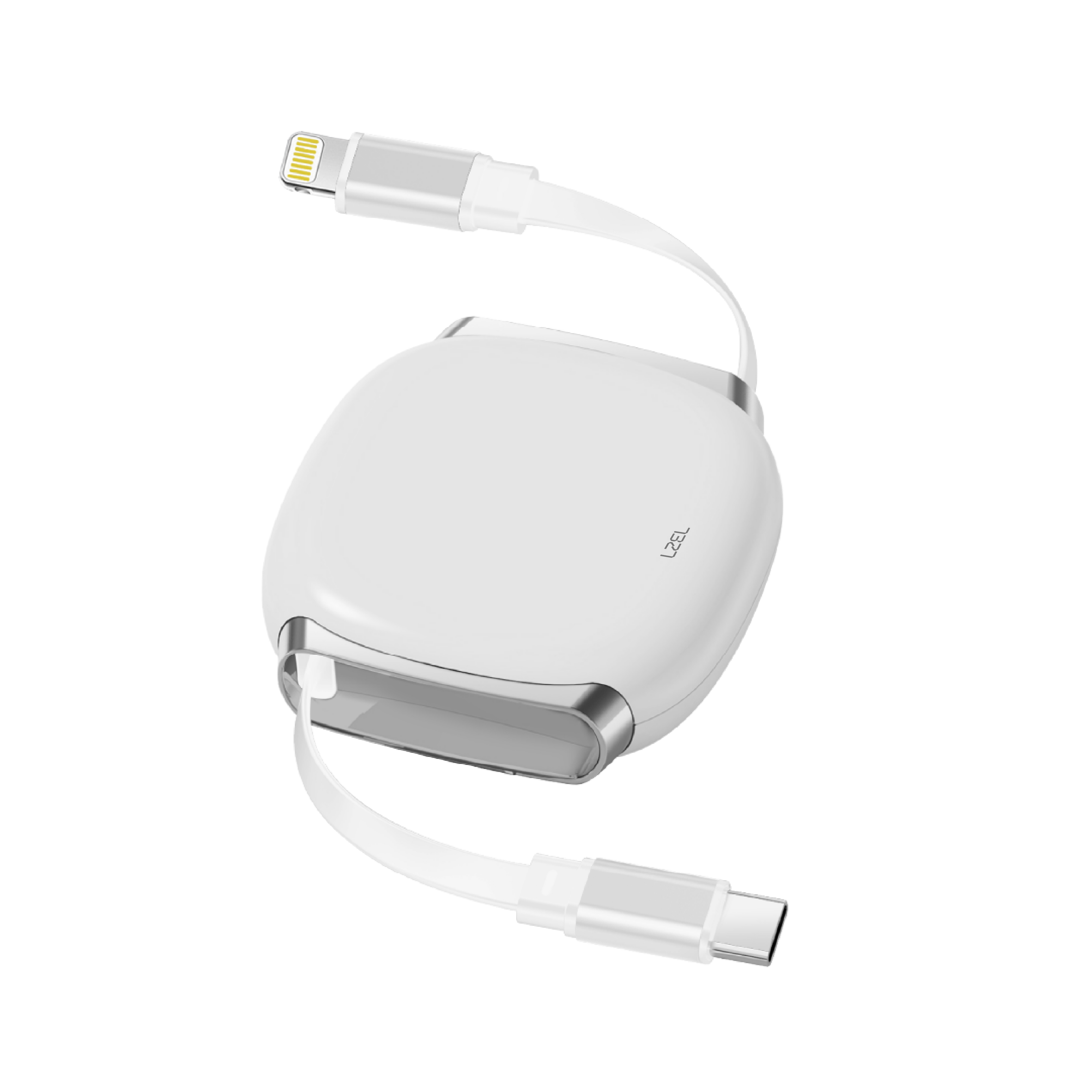 LZEL Fluxlink L Usb-C & Lightning 27W Fast Charging Cable With Data Transfer | White