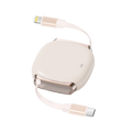 LZEL Fluxlink L Usb-C & Lightning 27W Fast Charging Cable With Data Transfer | Pink