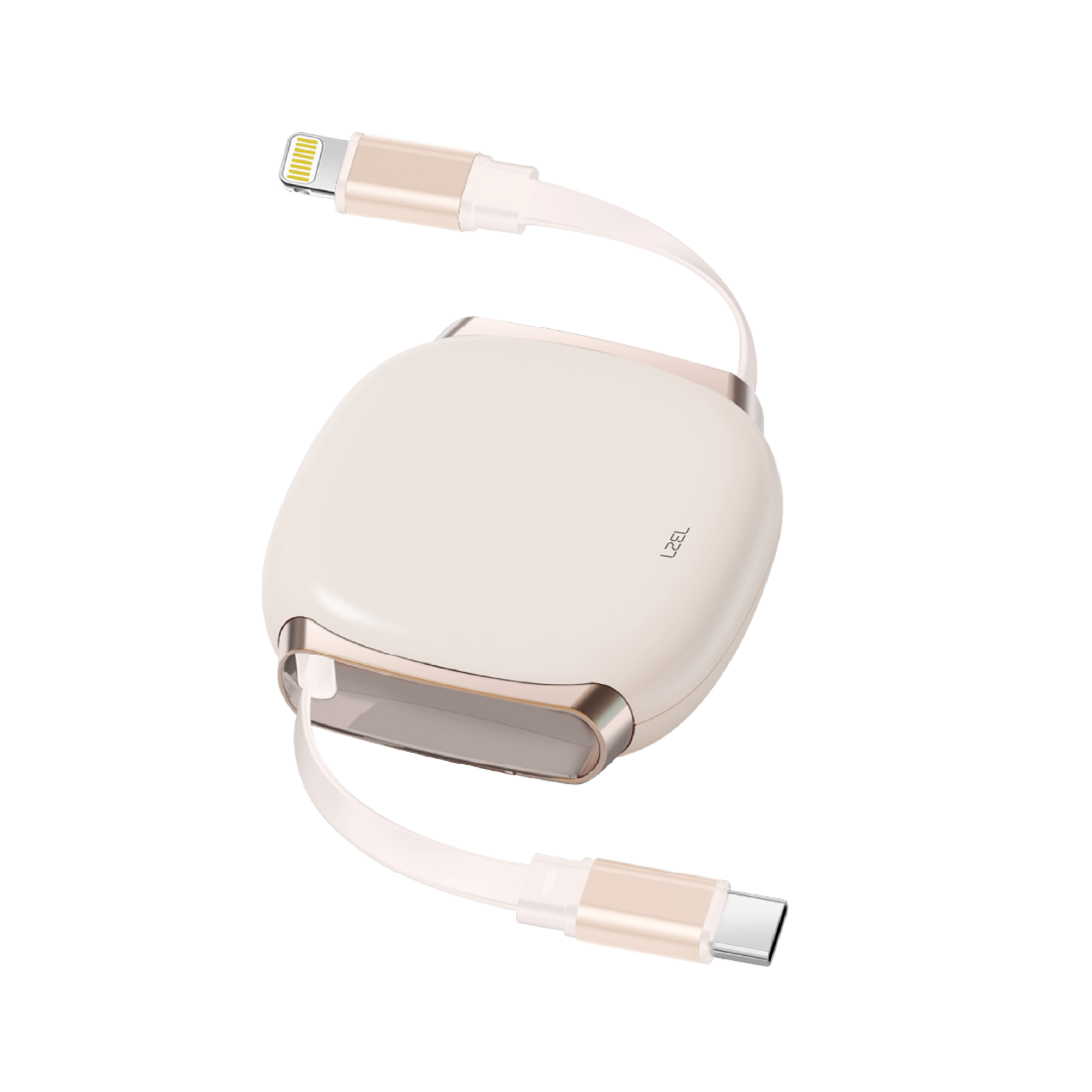 LZEL Fluxlink L Usb-C & Lightning 27W Fast Charging Cable With Data Transfer | Pink
