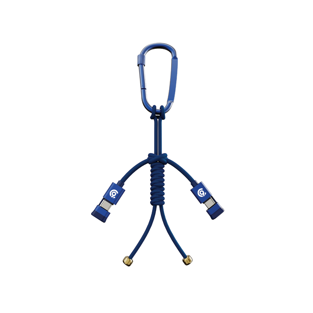 90 Percent Cableforge 60 Series Usb-C To Usb-C Nylon Braided Cable Pd 60W Fast Charge | 480Mbps Transfer Speed | Blue