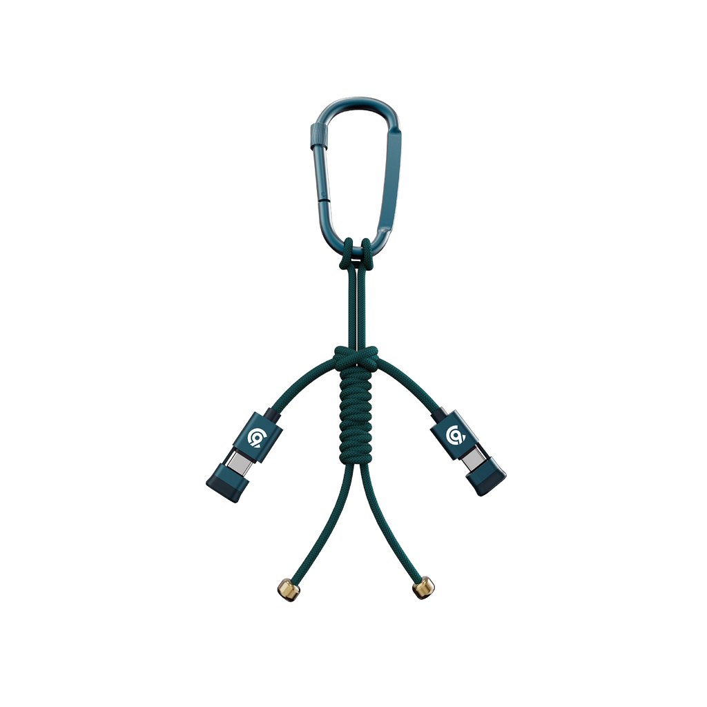 90 Percent Cableforge 60 Series Usb-C To Usb-C Nylon Braided Cable Pd 60W Fast Charge | 480Mbps Transfer Speed | Green