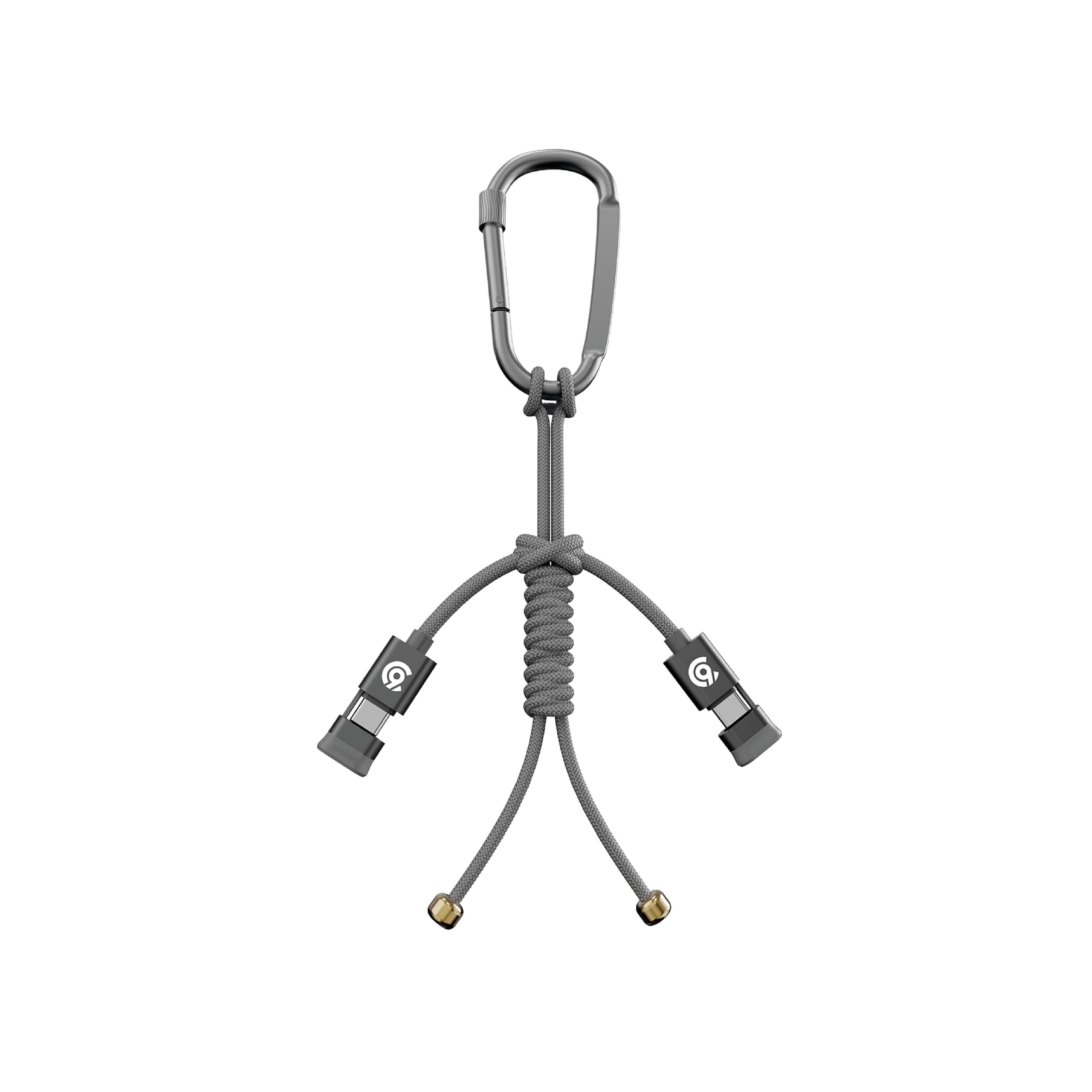 90 Percent Cableforge 60 Series Usb-C To Usb-C Nylon Braided Cable Pd 60W Fast Charge | 480Mbps Transfer Speed | Gray