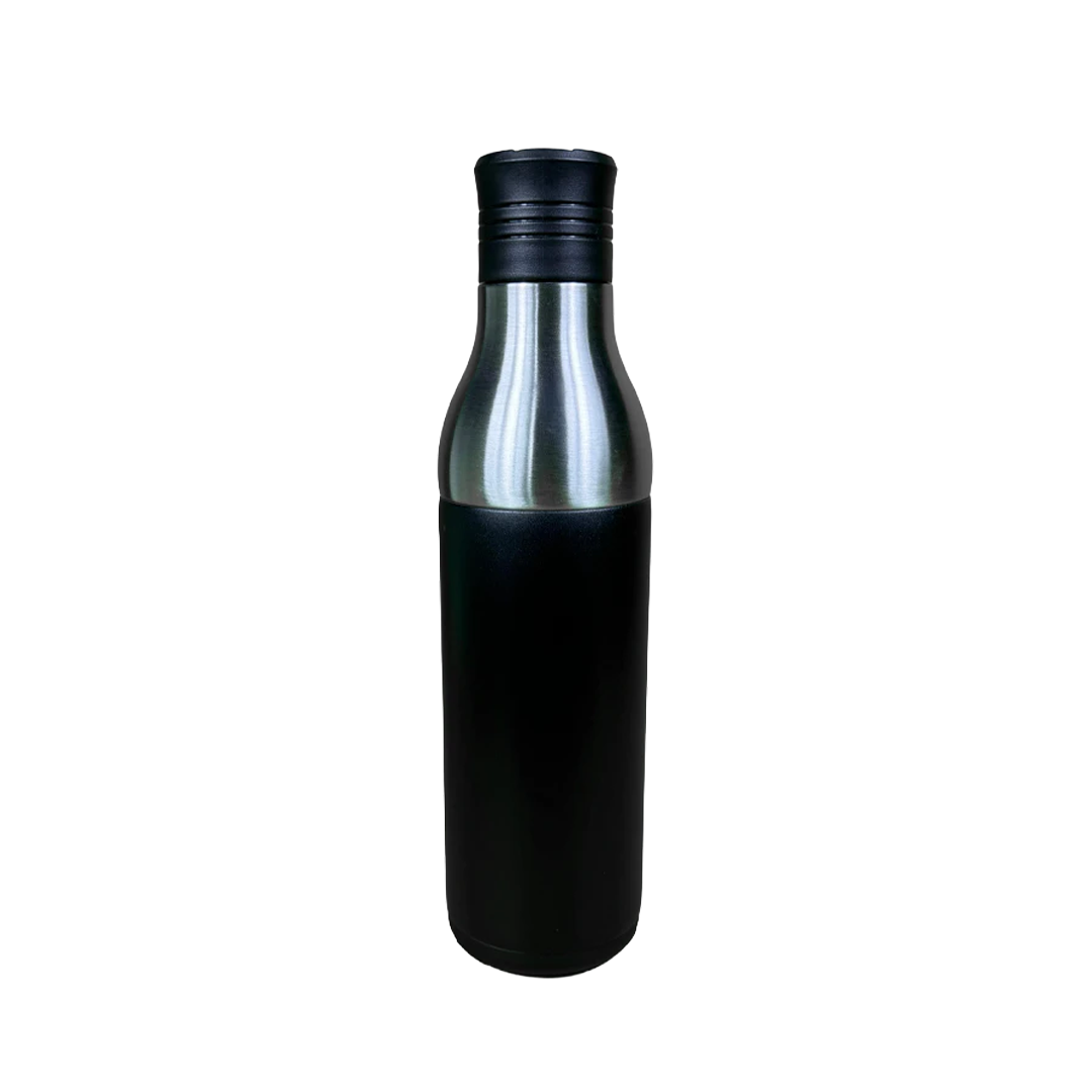 LZEL Natura Elva Vacuum Bottle Dual 400 mL + 400 mL | Black Aluminum