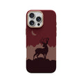 LZEL MagCarbon Deer Cover for iPhone 16 Pro Max | Wine Deer