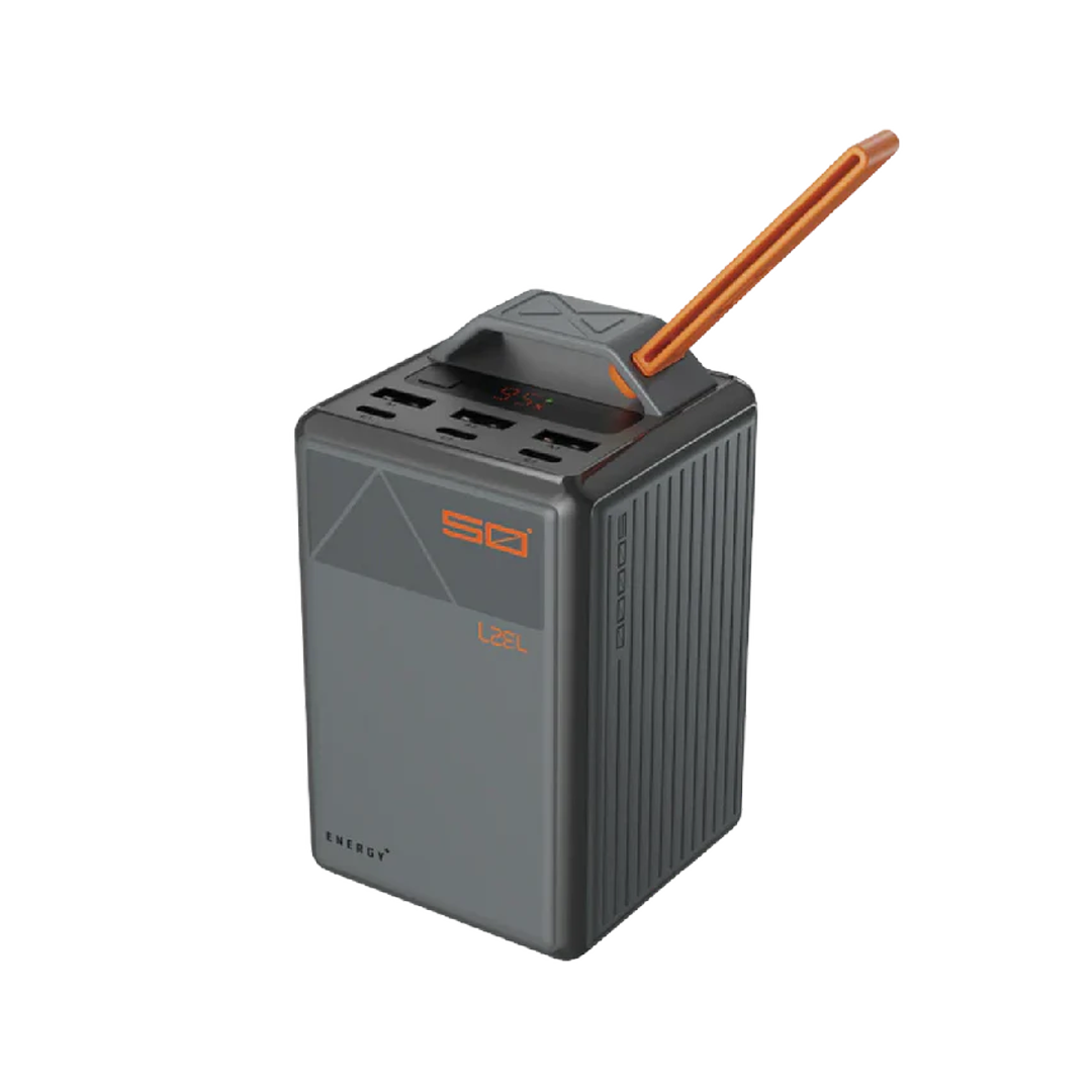 LZEL Zenoflex Ultra Surge 50000mAh PD Power Bank | PD3.0 & QC3.0 | 100W Max | Triple Type-C  Triple USB-A