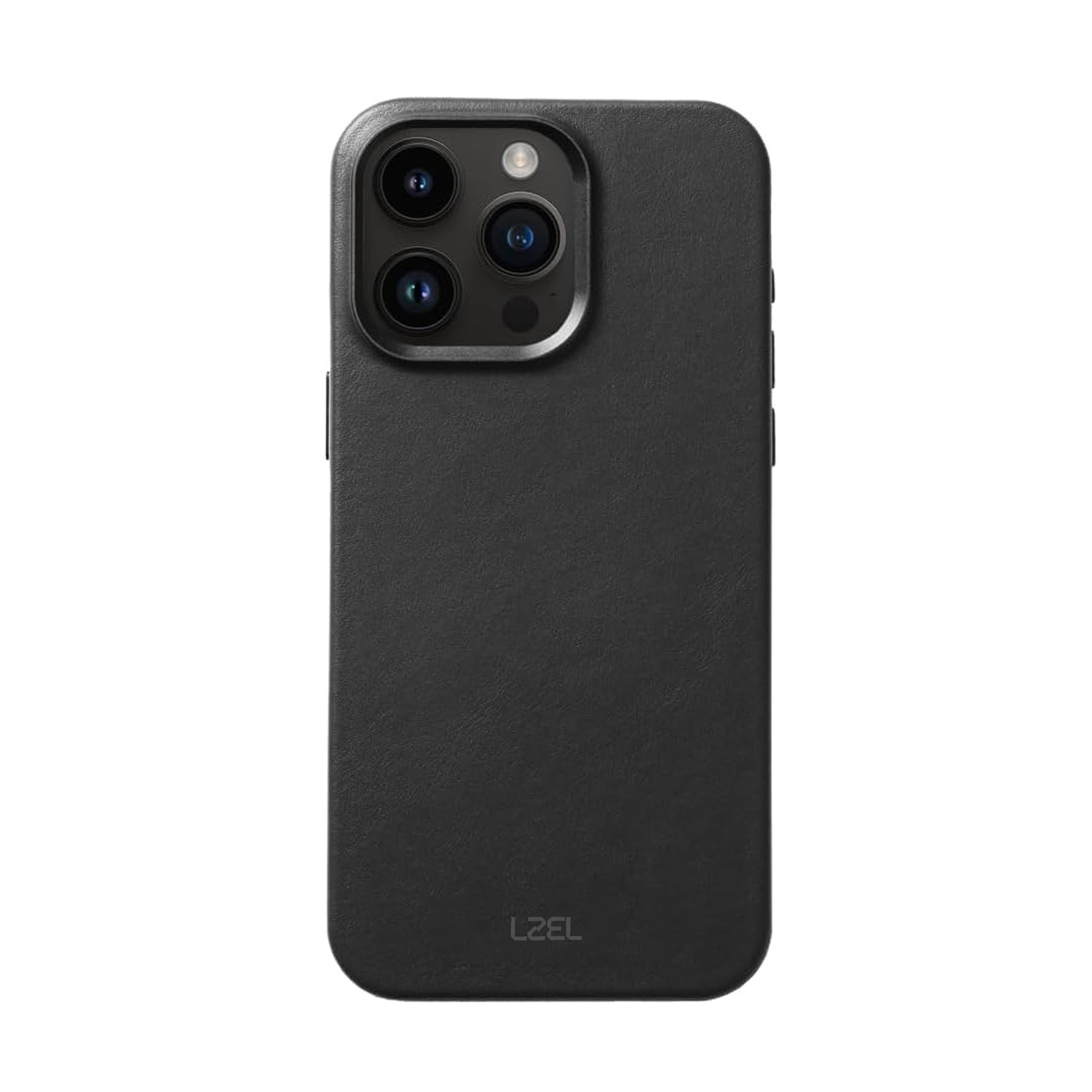 LZEL iPhone 16 Pro Max Mag Leather Elite Case | Black