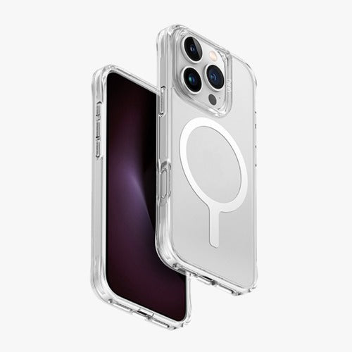 Uniq iPhone 16 Pro Max Hybrid Lifepro Xtreme Magsafe Case - Dove Frost | Clear