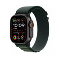 Apple Watch Ultra 2 (2024) - 49mm - GPS + Cellular - Black Titanium Case - Alpine Loop - M | Dark Green