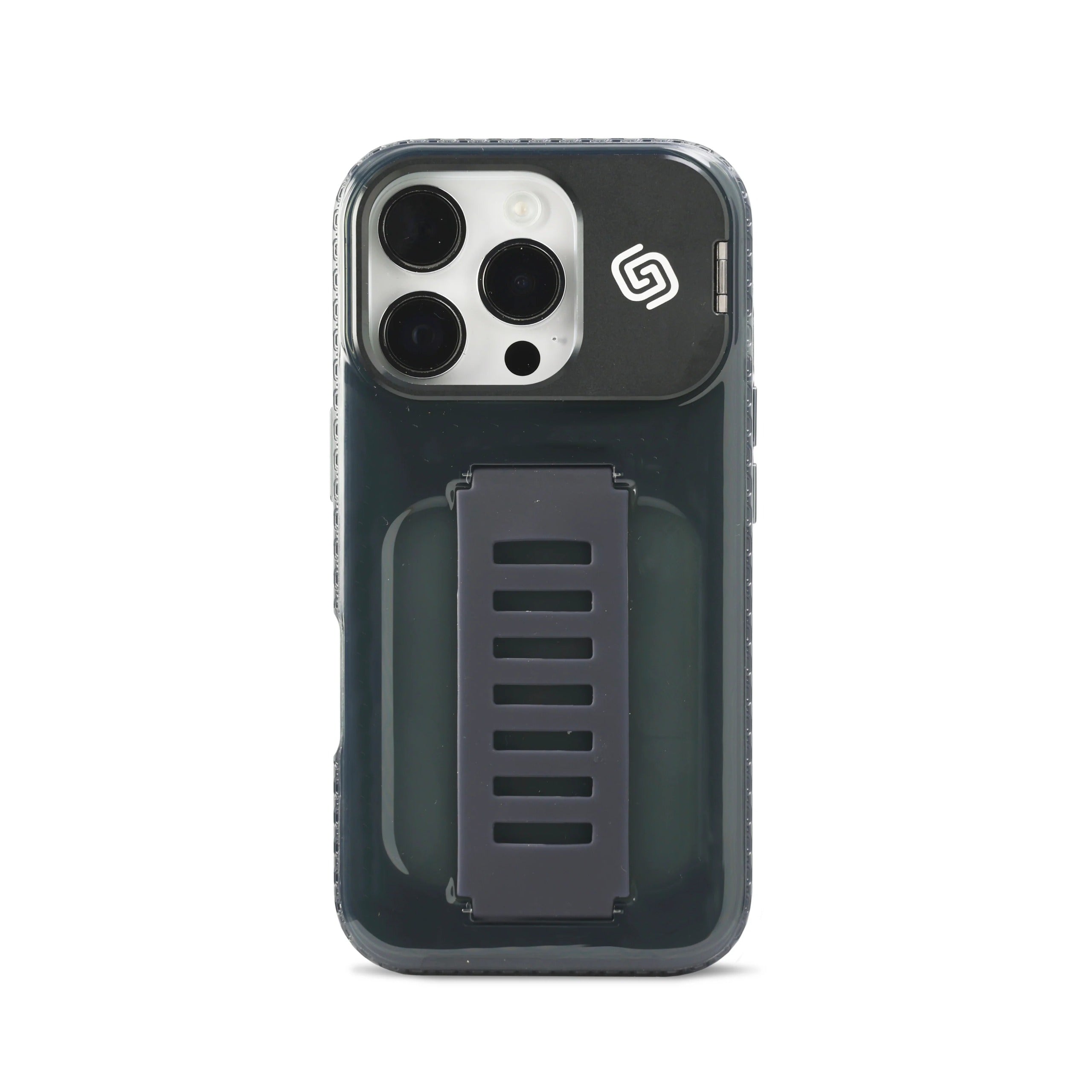 Grip2U iPhone 16 Pro Max Boost Case with Kickstand | Smoky