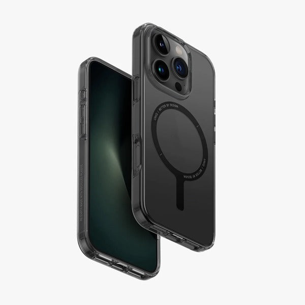Uniq iPhone 16 Pro Hybrid Clario MagSafe Case Lucent | Smoke