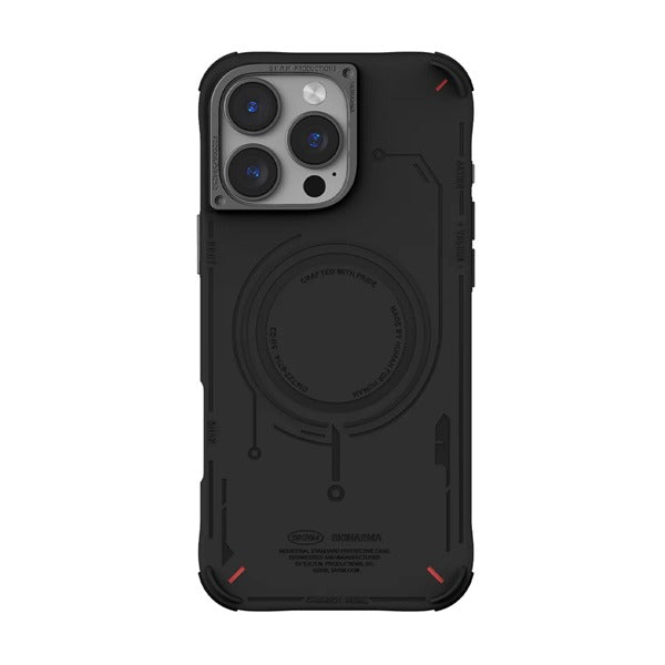 SkinArma iPhone 16 Pro Mecha Mag-Charge Case | Black