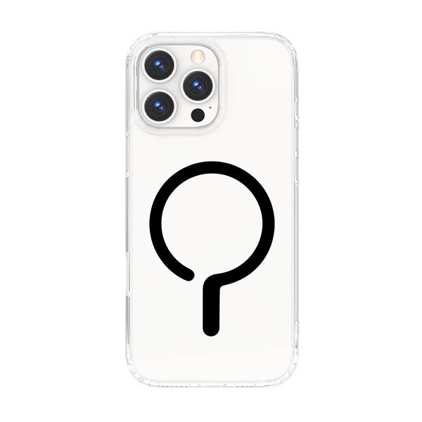 LZEl iPhone 16 Pro MagClear Fusion Case With MagSafe Clear | Black