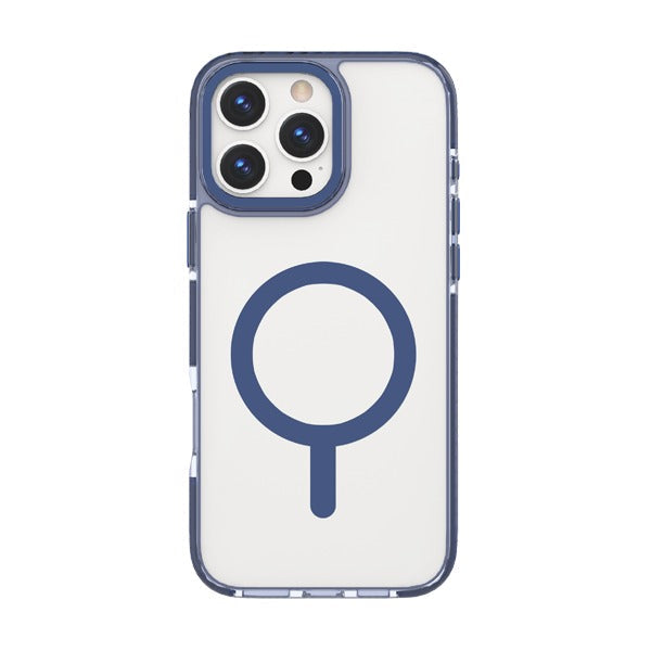 LZEL iPhone 16 Pro Max Armor Clear Case With MagSafe | Blue