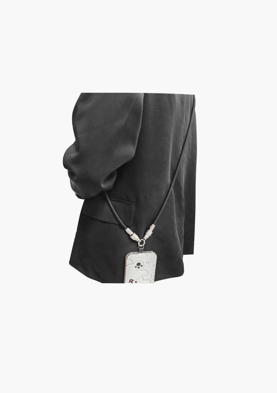 Asli Global USB-C to USB-C Zinc Alloy Braided 65W Lanyard Cable 0.3M
