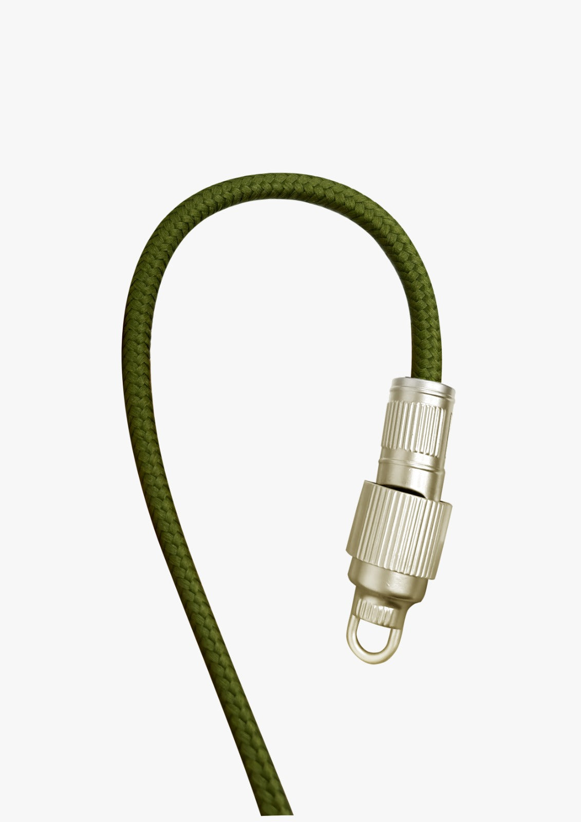 Asli USB-C to USB-C Zinc Alloy Braided 65W Lanyard Cable 0.3M | Green