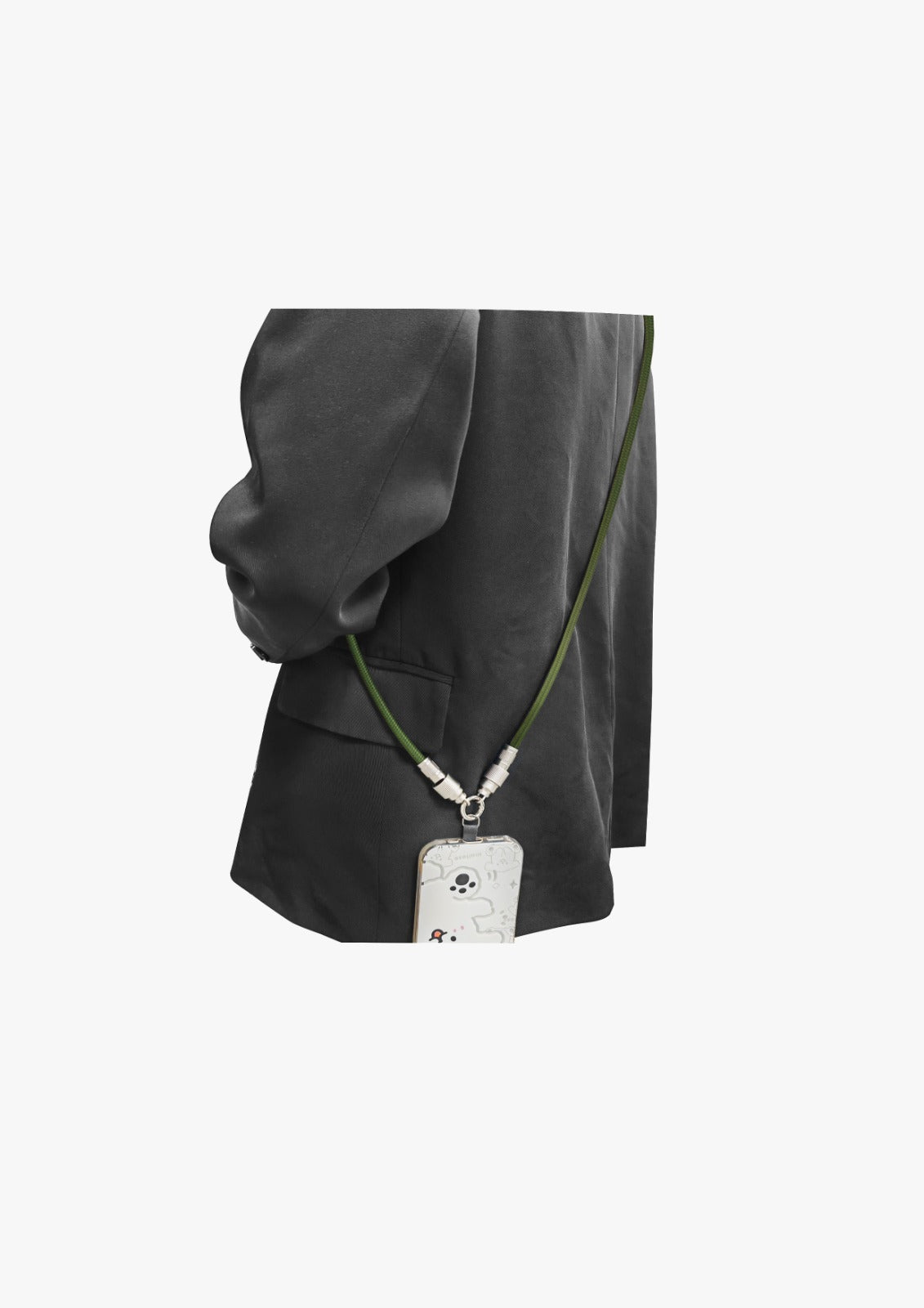 Asli USB-C to USB-C Zinc Alloy Braided 65W Lanyard Cable 0.3M | Green