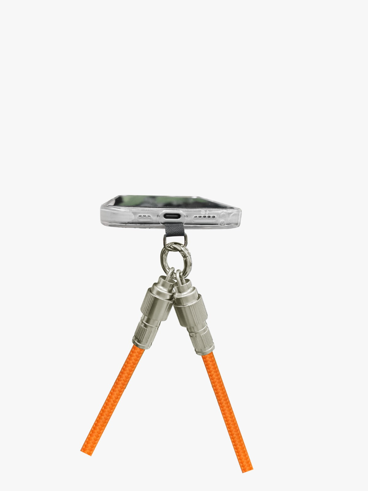 Asli USB-C to USB-C Zinc Alloy Braided 65W Lanyard Cable 1.2M | Orange