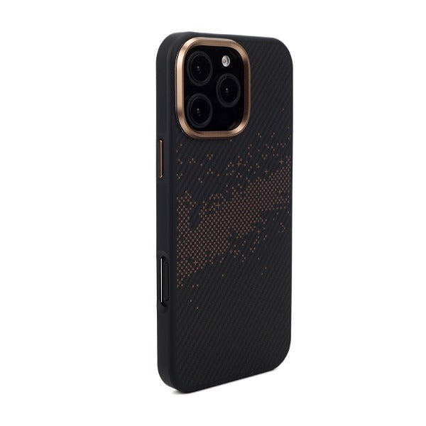 LZEL iPhone 16 Pro Max MagKevlar Armor Case With MagSafe |Copper/Black