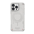 SkinArma iPhone 16 Pro Max Mecha MagSafe Case | Light Grey