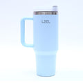 LZEL Tumbler With Handle 800ML Aqua Pure Vacuum Insulated | Lake Blue