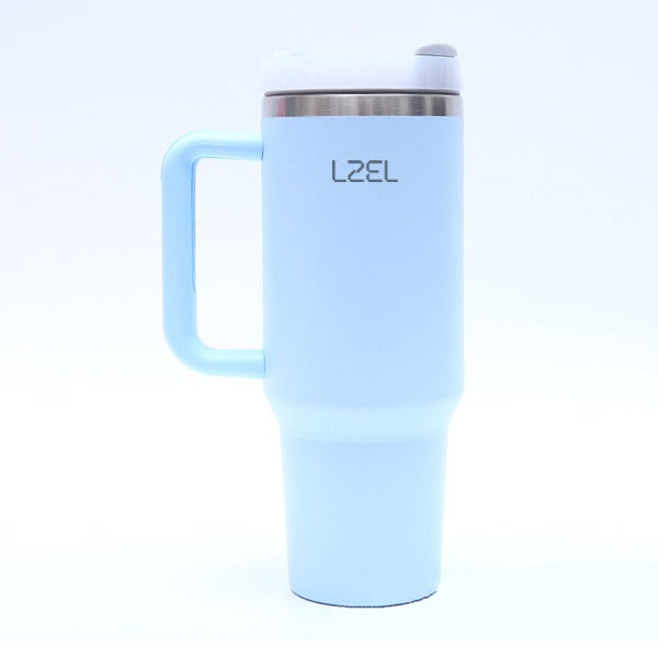 LZEL Tumbler With Handle 800ML Aqua Pure Vacuum Insulated | Lake Blue