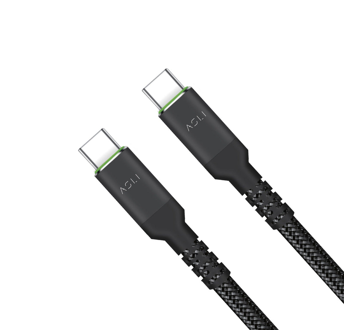 Asli Global Power Wire Prime USB-C TO USB-C Cable 30CM | Metallic Gray
