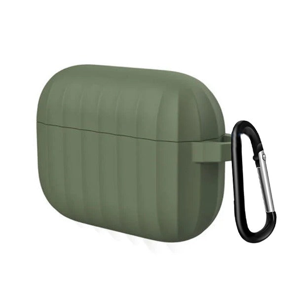 Protective Case Airpods 4 Rubber Case with Keychain | Green